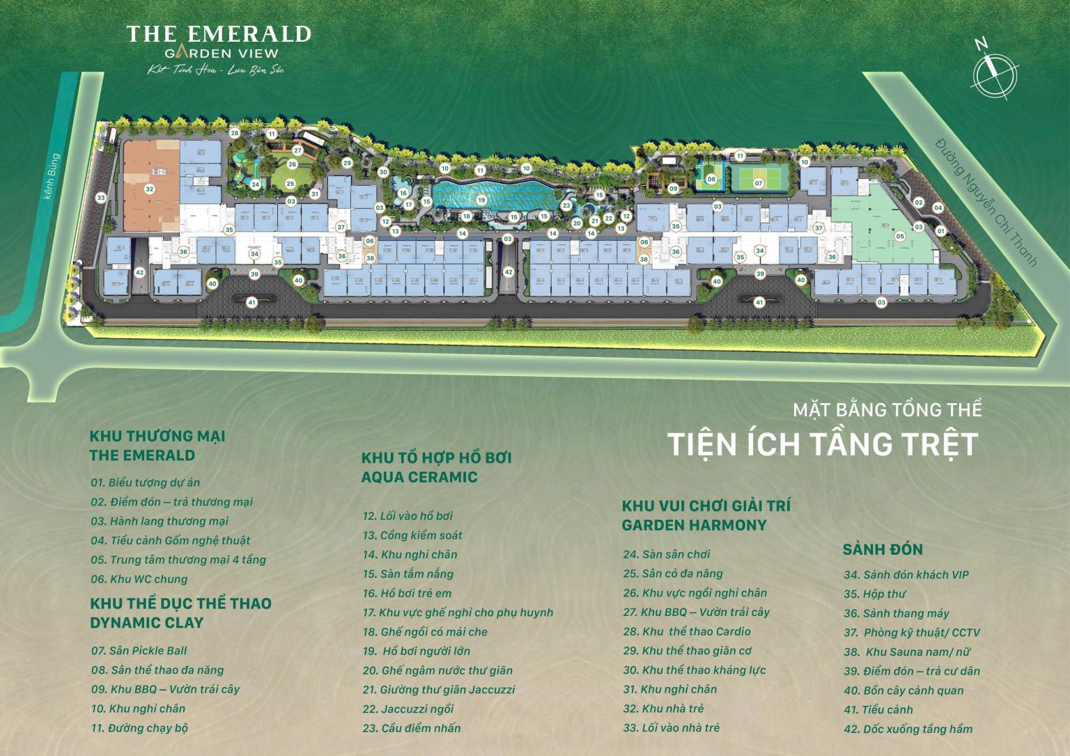 Mặt bằng căn hộ The Emerald Garden View