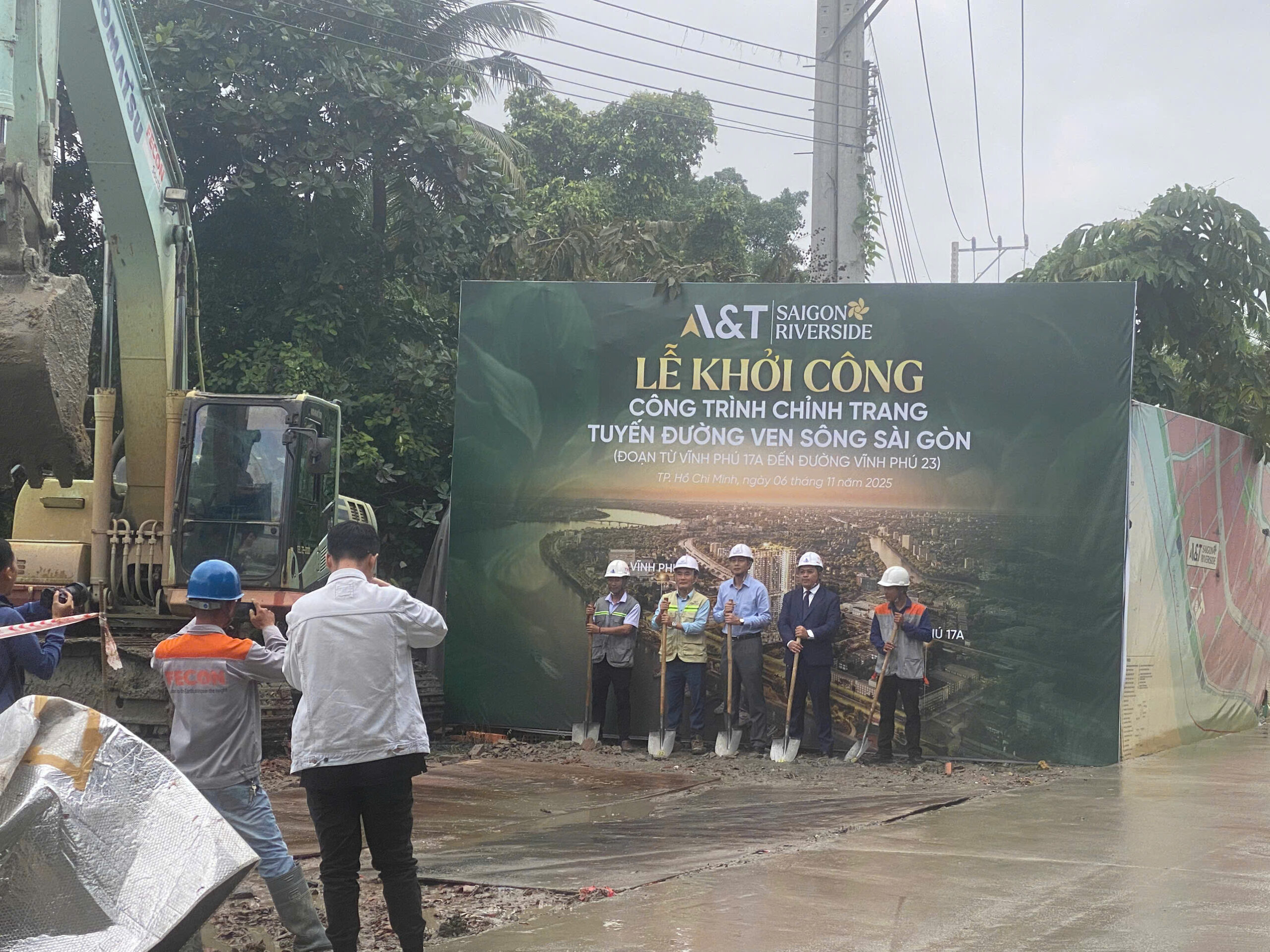 lễ khơi công đường dự án at saigon riverside