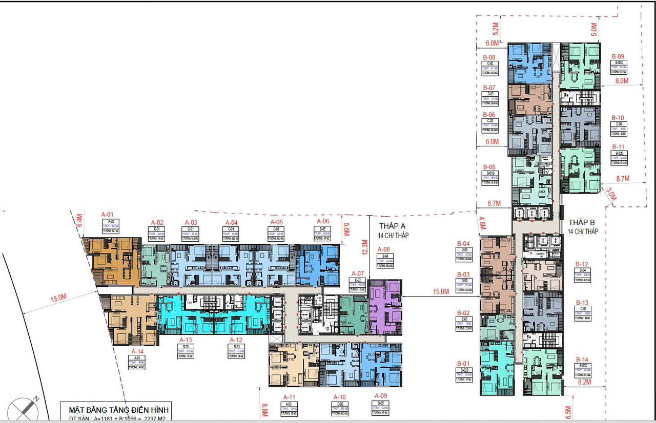 Mặt bằng dự án at Saigon Riverside 01